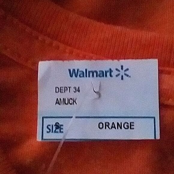 Hocus Pocus Tee Shirt Orange Spell Out just a bunch of HOCUS POCUS Womens 4-6 - Picture 4 of 4